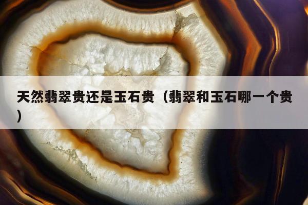 天然翡翠贵还是玉石贵，翡翠和玉石哪一个贵