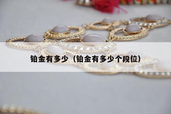铂金有多少 铂金有多少个段位