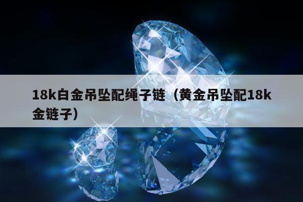 8k白金吊坠配绳子链