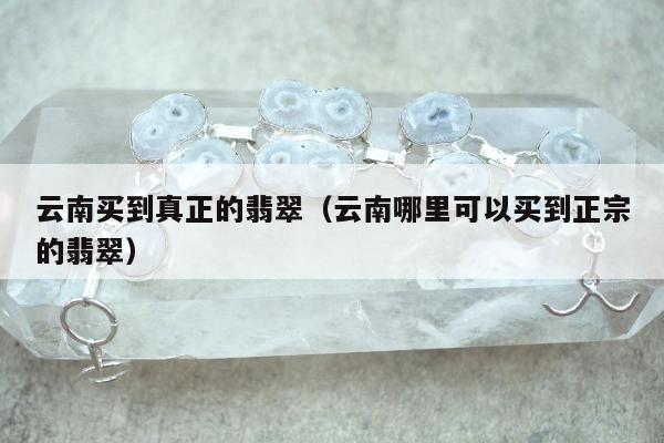 云南买到真正的翡翠 云南哪里可以买到正宗的翡翠