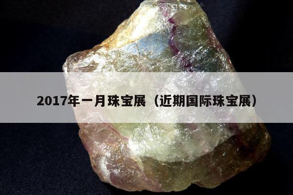 017年一月珠宝展