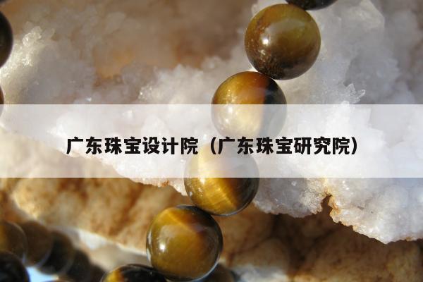 广东珠宝设计院 广东珠宝研究院