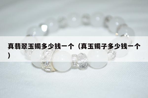 真翡翠玉镯多少钱一个 真玉镯子多少钱一个