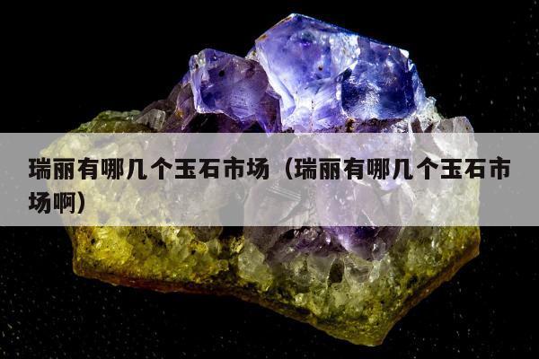 瑞丽有哪几个玉石市场 瑞丽有哪几个玉石市场啊