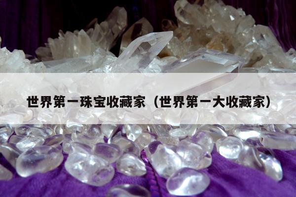 世界第一珠宝收藏家 世界第一大收藏家