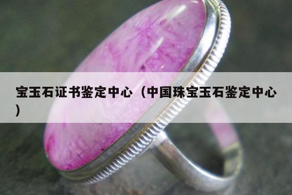 宝玉石证书鉴定中心 中国珠宝玉石鉴定中心