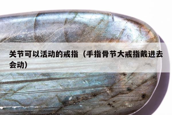 关节可以活动的戒指 手指骨节大戒指戴进去会动