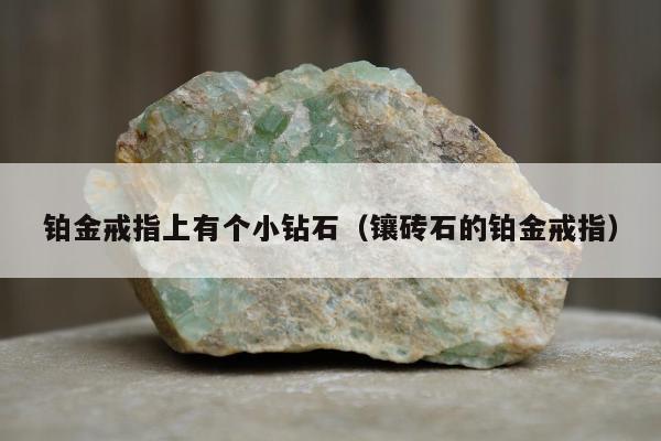 铂金戒指上有个小钻石 镶砖石的铂金戒指
