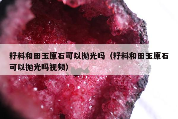 籽料和田玉原石可以抛光吗 籽料和田玉原石可以抛光吗视频