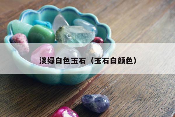 淡绿白色玉石 玉石白颜色
