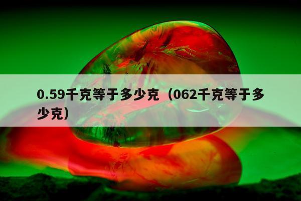 .59千克等于多少克