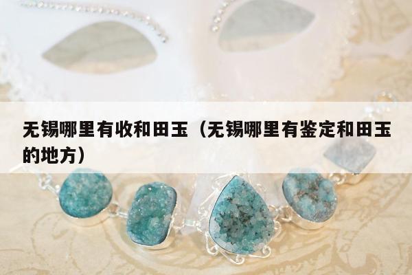 无锡哪里有收和田玉 无锡哪里有鉴定和田玉的地方