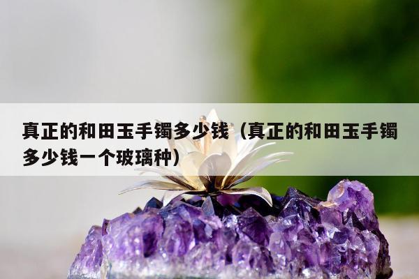 真正的和田玉手镯多少钱 真正的和田玉手镯多少钱一个玻璃种