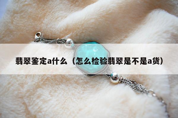 翡翠鉴定a什么 怎么检验翡翠是不是a货