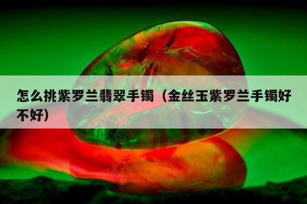 怎么挑紫罗兰翡翠手镯 金丝玉紫罗兰手镯好不好