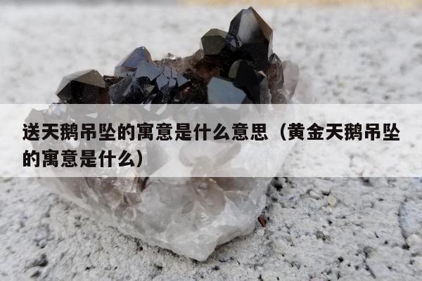 送天鹅吊坠的寓意是什么意思 黄金天鹅吊坠的寓意是什么