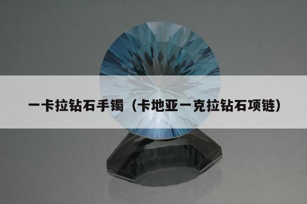 一卡拉钻石手镯 卡地亚一克拉钻石项链