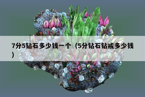 分5钻石多少钱一个