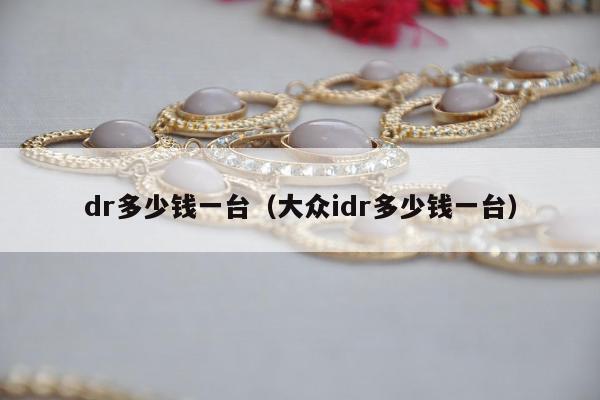 dr多少钱一台 大众idr多少钱一台