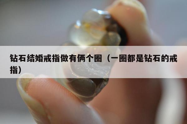 钻石结婚戒指做有俩个圈 一圈都是钻石的戒指