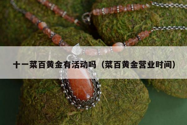 十一菜百黄金有活动吗 菜百黄金营业时间