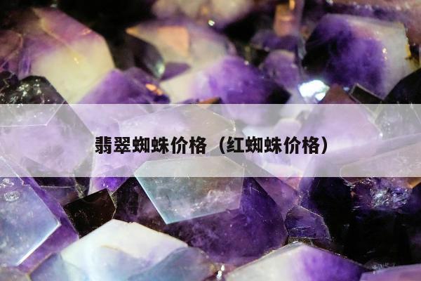 翡翠蜘蛛价格 红蜘蛛价格