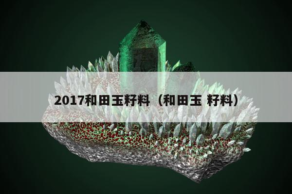 017和田玉籽料