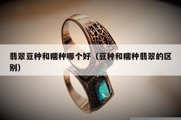 翡翠豆种和糯种哪个好 豆种和糯种翡翠的区别