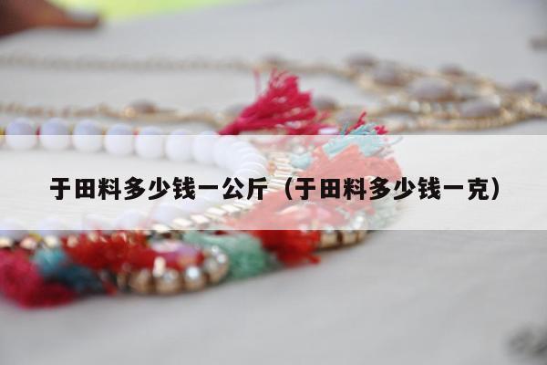 于田料多少钱一公斤 于田料多少钱一克