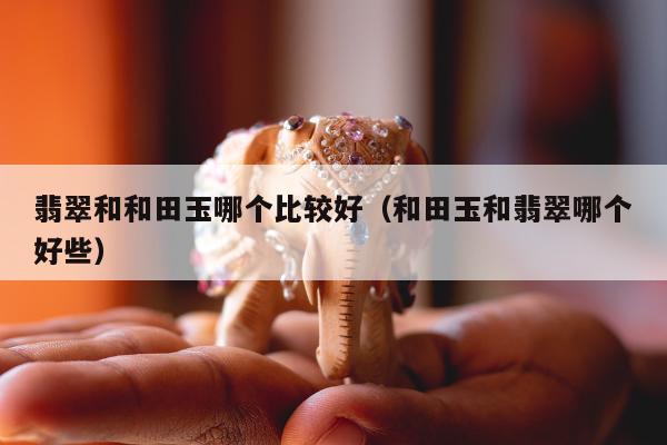 翡翠和和田玉哪个比较好 和田玉和翡翠哪个好些
