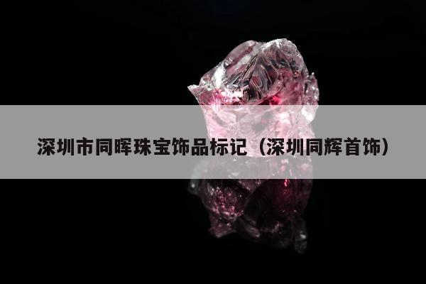 深圳市同晖珠宝饰品标记 深圳同辉首饰