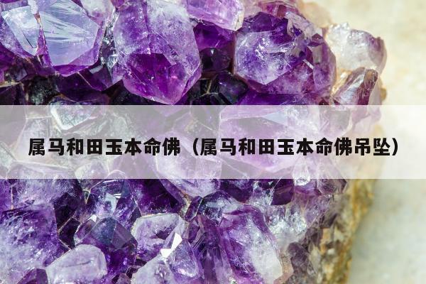 属马和田玉本命佛 属马和田玉本命佛吊坠