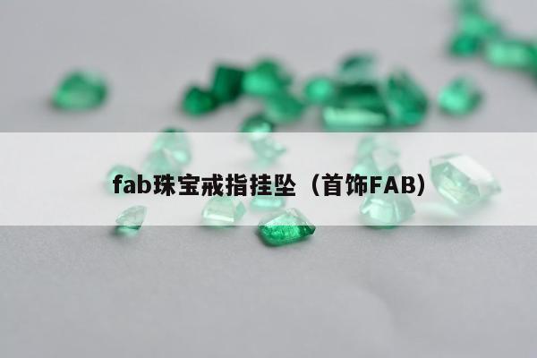 fab珠宝戒指挂坠 首饰FAB