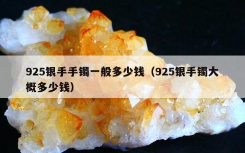 925银手手镯一般多少钱 925银手镯大概多少钱