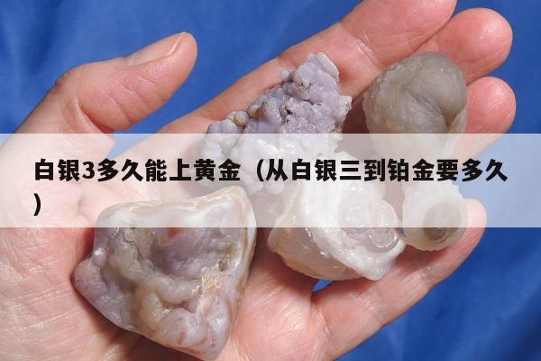 白银3多久能上黄金（从白银三到铂金要多久）