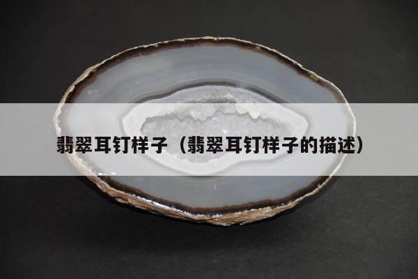 翡翠耳钉样子（翡翠耳钉样子的描述）