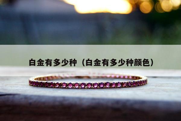 白金有多少种（白金有多少种颜色）
