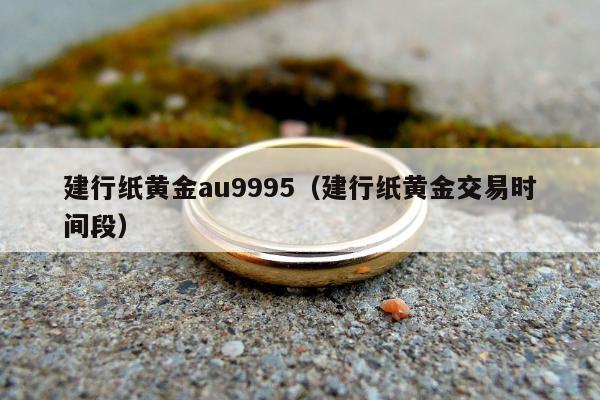 建行纸黄金au9995（建行纸黄金交易时间段）