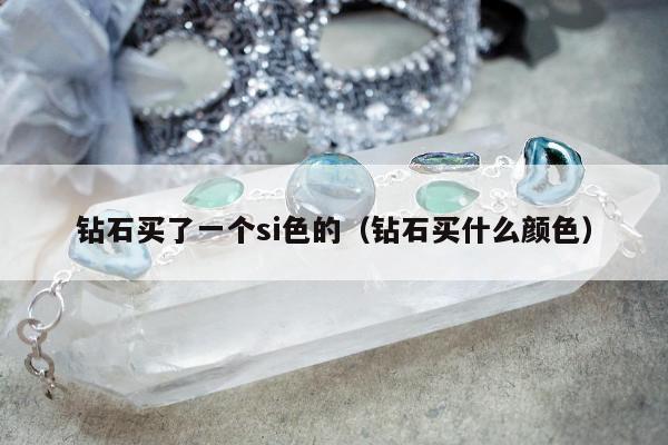 钻石买了一个si色的（钻石买什么颜色）