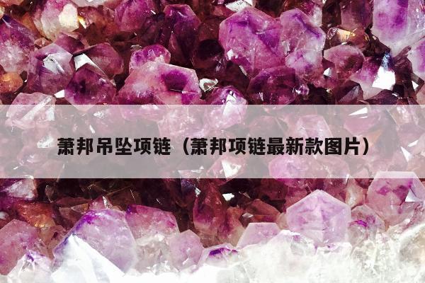 萧邦吊坠项链（萧邦项链最新款图片）