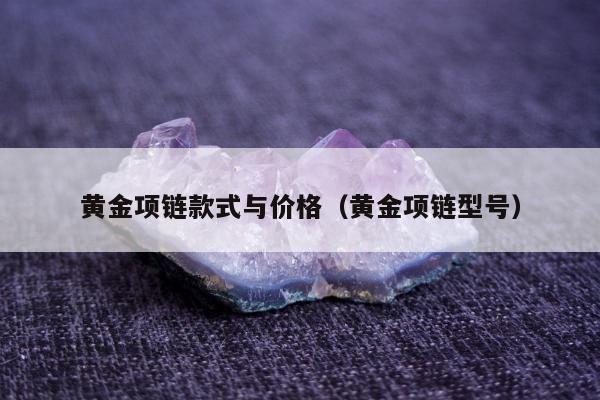 黄金项链款式与价格（黄金项链型号）
