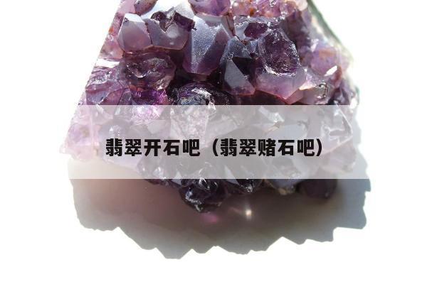 翡翠开石吧（翡翠赌石吧）