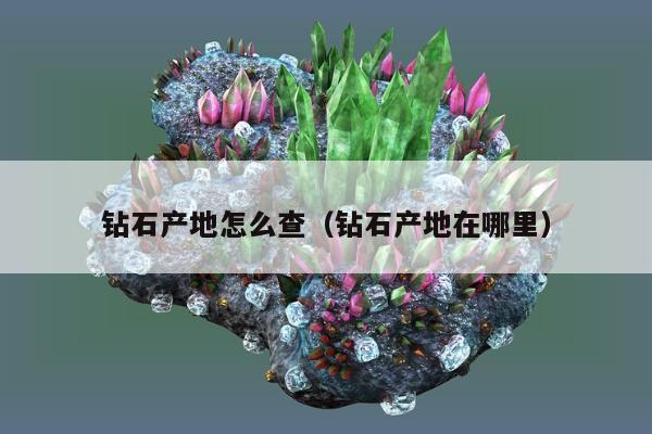 钻石产地怎么查（钻石产地在哪里）
