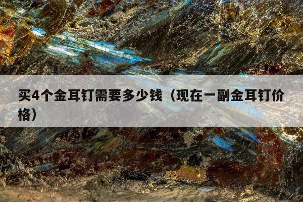 买4个金耳钉需要多少钱（现在一副金耳钉价格）