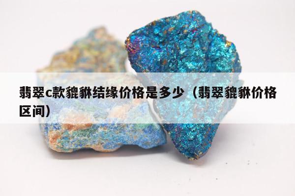 翡翠c款貔貅结缘价格是多少（翡翠貔貅价格区间）
