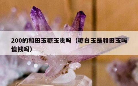 200的和田玉糖玉贵吗（糖白玉是和田玉吗值钱吗）