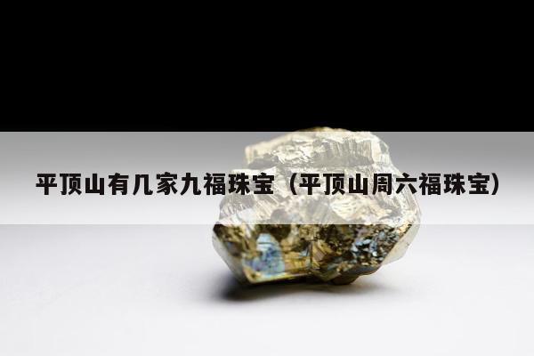平顶山有几家九福珠宝（平顶山周六福珠宝）