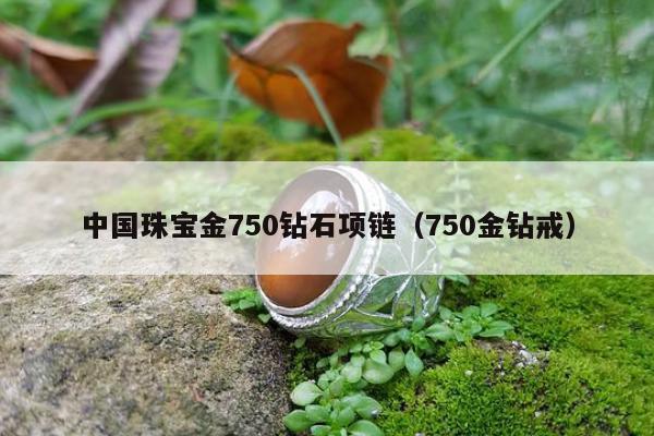 中国珠宝金750钻石项链（750金钻戒）