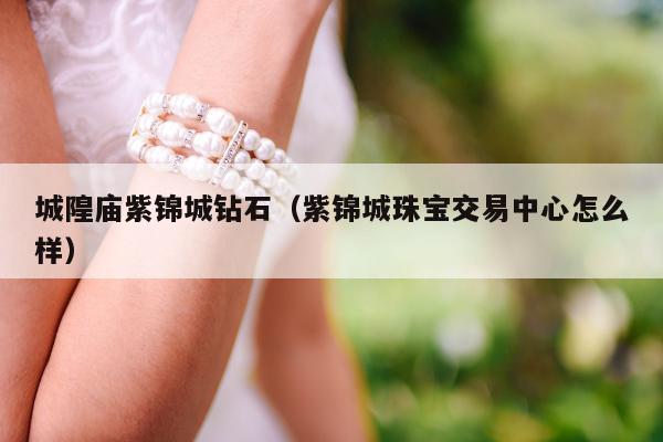 城隍庙紫锦城钻石（紫锦城珠宝交易中心怎么样）