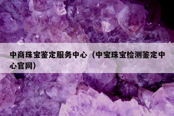 中商珠宝鉴定服务中心（中宝珠宝检测鉴定中心官网）